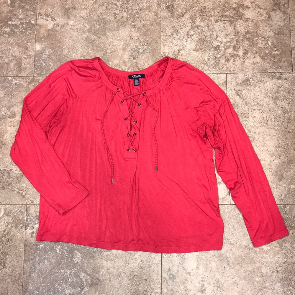 Chaps Long Sleeve Top